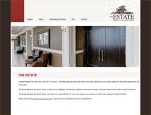 Tablet Screenshot of estatebanquets.com